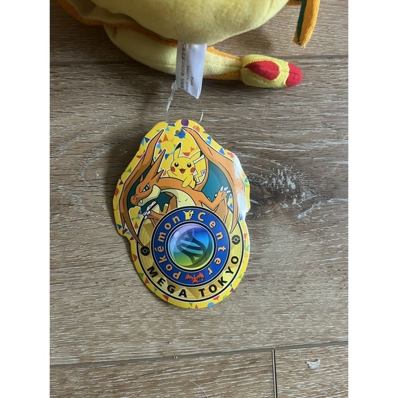 Pokémon Center In Tokyo Original Charizard Hoodie Pikachu Plush 2014 Limited NWT - Picture 4 of 5